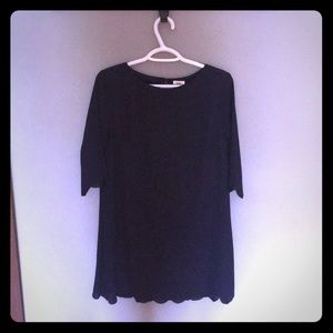 tobi scalloped shift dress